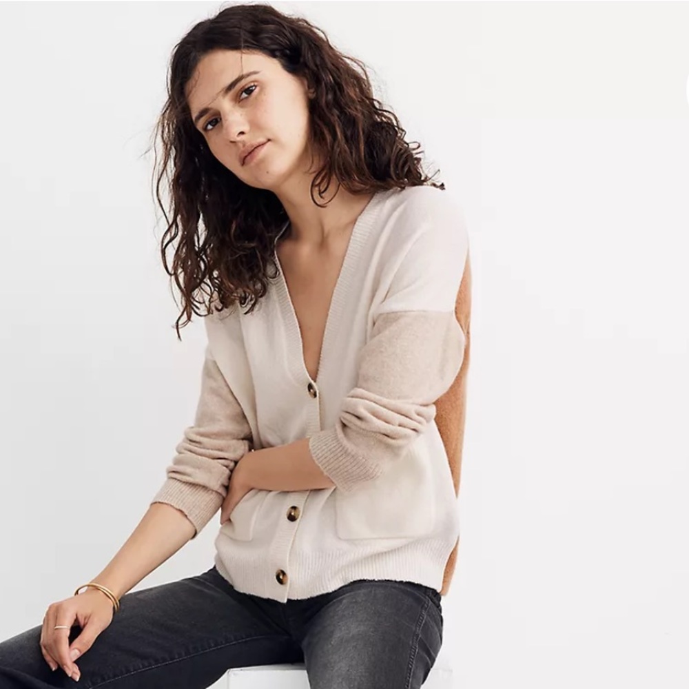 MADEWELL BROWN CARDIGAN